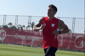 Alfon entrena en solitario mientras se recupera de su lesión