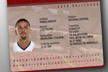 Luiz Felipe, nuevo jugador del Rayo Vallecano
