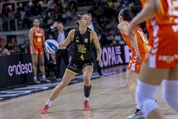 Brillante actuación de la sevillana Alba Prieto en la Copa de la Reina de baloncesto