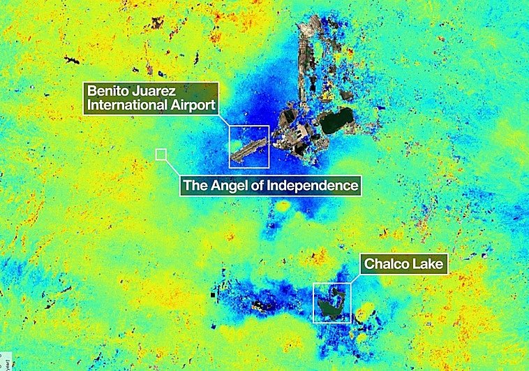 Ciudad de México se hunde dos centímetros al mes, según confirma la NASA