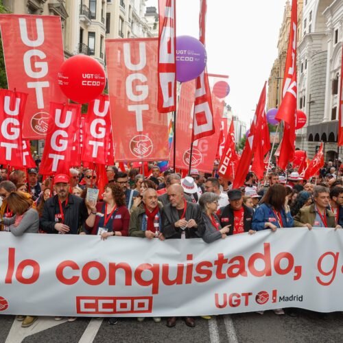 CC OO y UGT celebrarán el acto central del Primero de Mayo en Málaga a dos semanas de las elecciones andaluzas