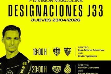 Sánchez Martínez, árbitro del Levante – Sevilla