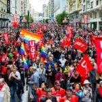 Los sindicatos se manifiestan por el Día del Trabajo contra el precio de la vivienda y el crecimiento de la ultraderecha