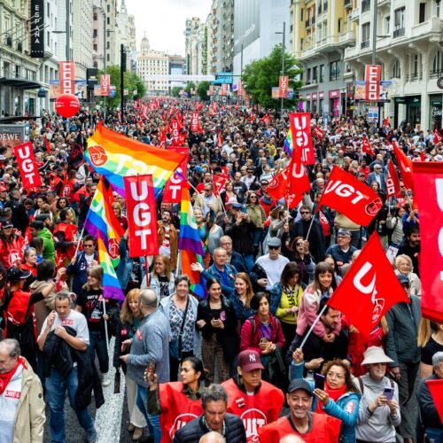 Los sindicatos se manifiestan por el Día del Trabajo contra el precio de la vivienda y el crecimiento de la ultraderecha