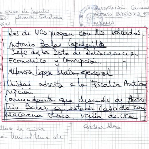 Qué apuntó Leire Díez en sus cuadernos: contactos, objetivos y “asuntos abiertos”