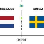 Estadísticas del Países Bajos – Suecia del grupo F de la primera fase del Mundial