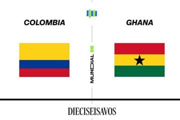Estadísticas del Colombia – Ghana de dieciseisavos de final del Mundial