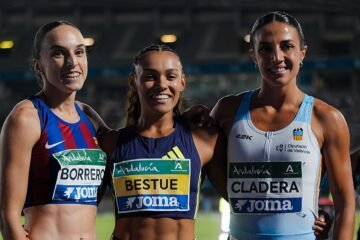 La velocista tomareña Alba Borrero, subcampeona de España del 200 en Málaga