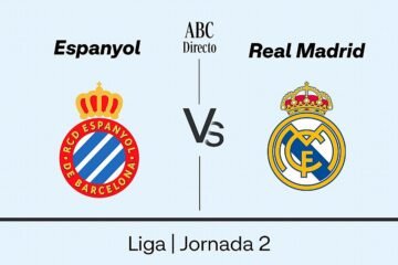 Estadísticas del Espanyol – Real Madrid de la jornada 2 de la Liga
