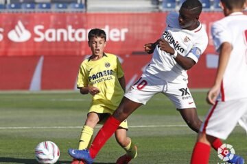 Ibra Sow, el gigantón que impactó en LaLiga Promises, ya marca con el Sevilla de García Plaza