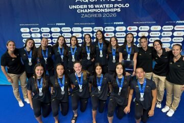 La nazarena Irene López, subcampeona del mundo de waterpolo en Zagreb con la selección española sub 16