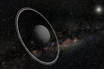Cariclo, la única roca con anillos del Sistema Solar, podría tener también una luna