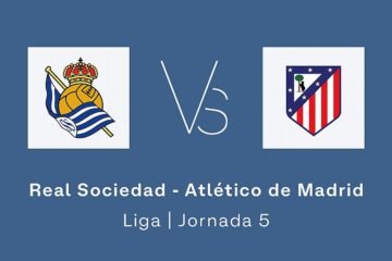 Estadísticas del Real Sociedad – Atlético de Madrid de la jornada 5 de la Liga