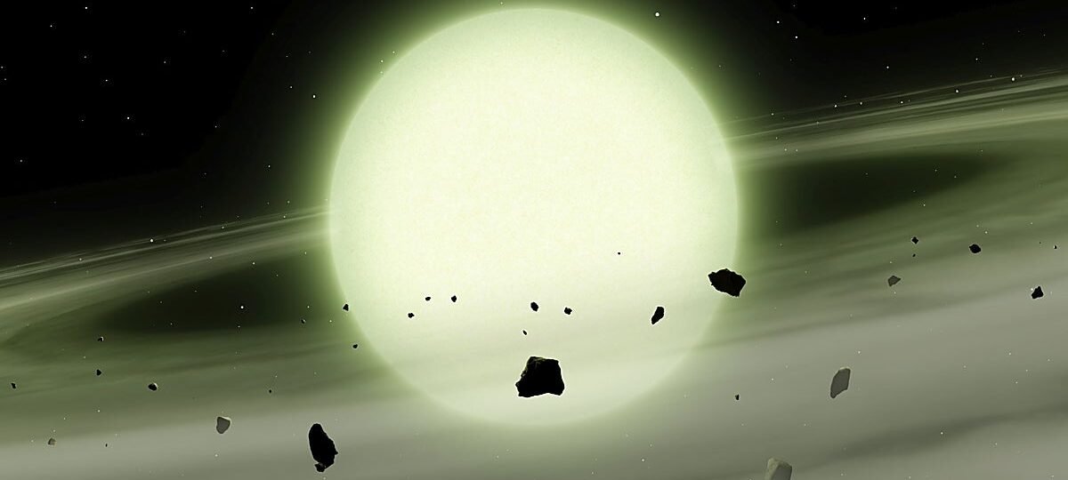 Hallan, por primera vez, una estrella de color verde